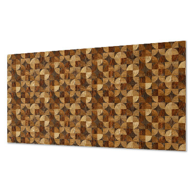 Panou decorativ pvc Model geometric din lemn