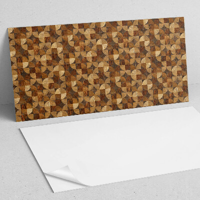 Panou decorativ pvc Model geometric din lemn