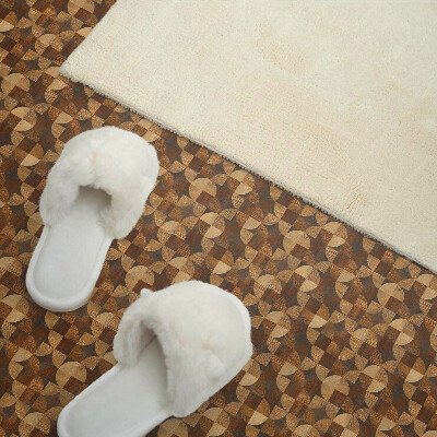 Panou decorativ pvc Model geometric din lemn