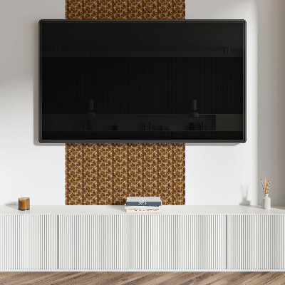Panou decorativ pvc Model geometric din lemn