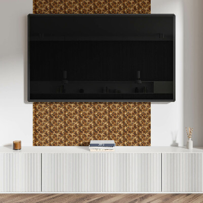 Panou decorativ pvc Model geometric din lemn