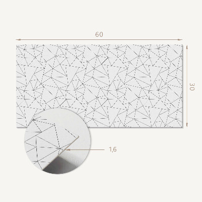 Panou decorativ pvc Model de linii geometrice
