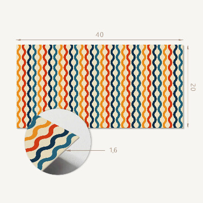 Panou decorativ pvc Valuri într-un model ritmic