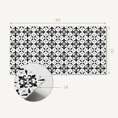 Panou decorativ pvc Modele florale încrucișate