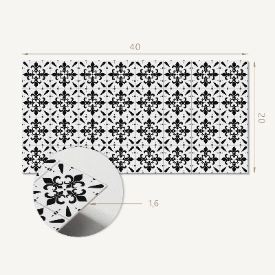 Panou decorativ pvc Modele florale încrucișate