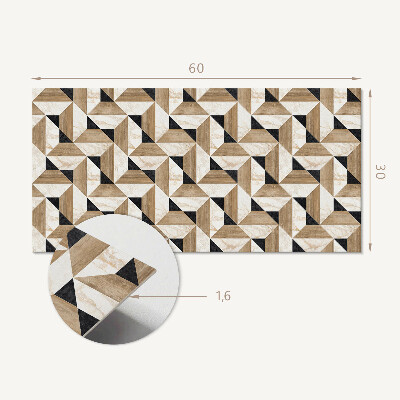 Panou decorativ pvc Model de triunghi geometric