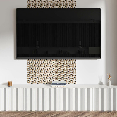 Panou decorativ pvc Model de triunghi geometric