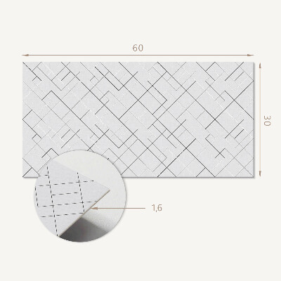 Panou decorativ pvc Model de linii abstracte