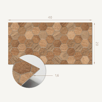 Panou de perete Model de plăci hexagonale