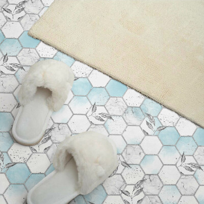 Panou de perete Model hexagonal cu frunze