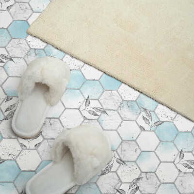 Panou de perete Model hexagonal cu frunze