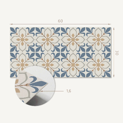 Panou de perete Model floral cu frunze