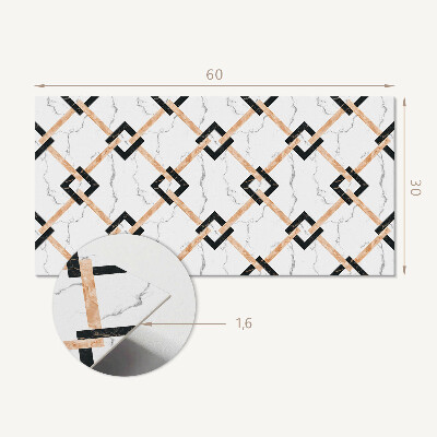 Panou decorativ pvc Modele geometrice de marmură