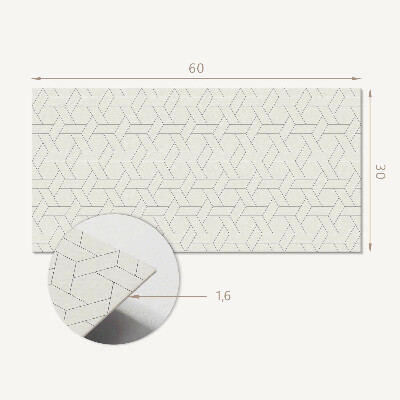Panou perete Model geometric hexagonal