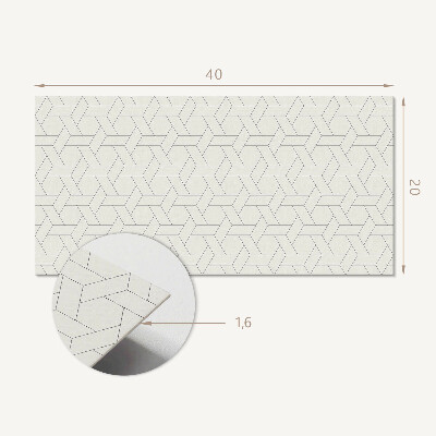 Panou perete Model geometric hexagonal