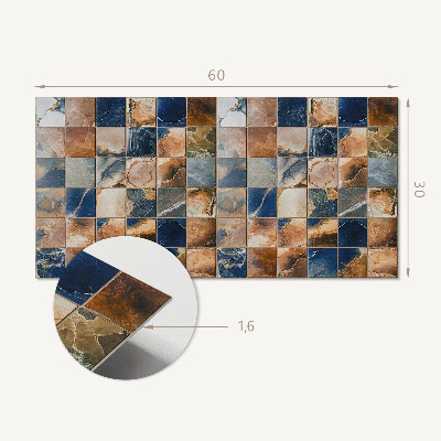 Panou decorativ pvc Mozaic cu modele de piatră