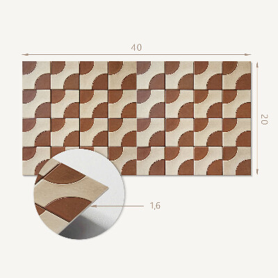 Panou de perete Placi cu model geometric