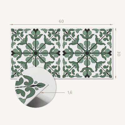 Panou decorativ pvc Model de plante cu simetrie