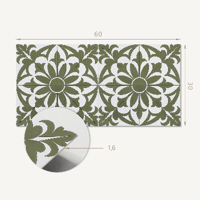 Panou de perete Model floral cu frunze