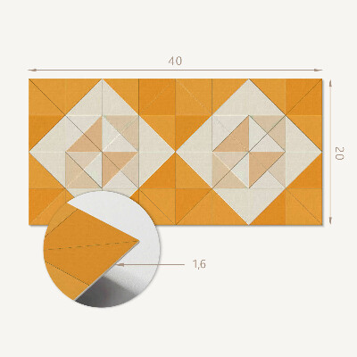 Panou perete Model geometric cu diamante