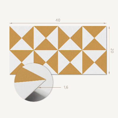 Panou decorativ pvc Model de triunghi geometric