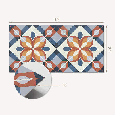 Panou perete Model floral geometric