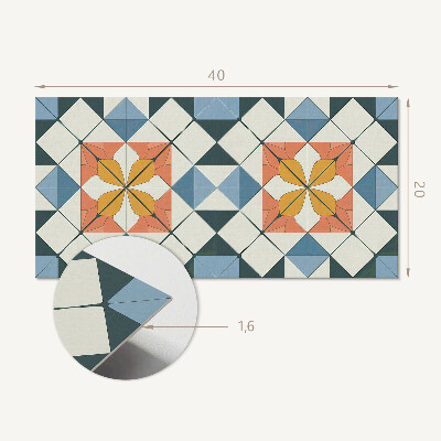 Panou decorativ pvc Model floral geometric