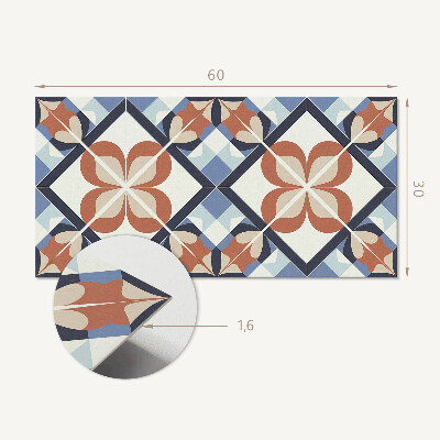 Panou de perete Model floral simetric