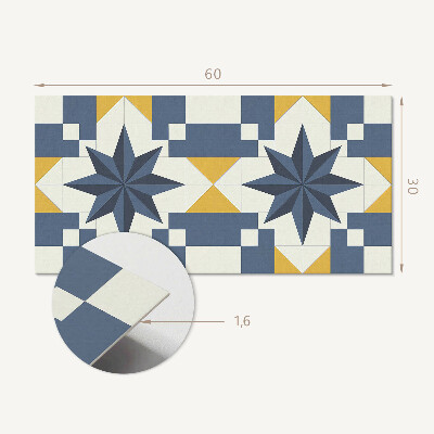 Panou perete Model stea geometric