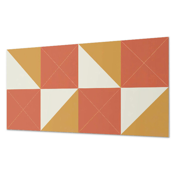 Panou de perete Geometrie în tonuri calde