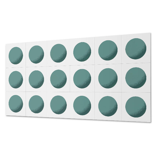 Panou decorativ pvc Cercuri geometrice într-o grilă