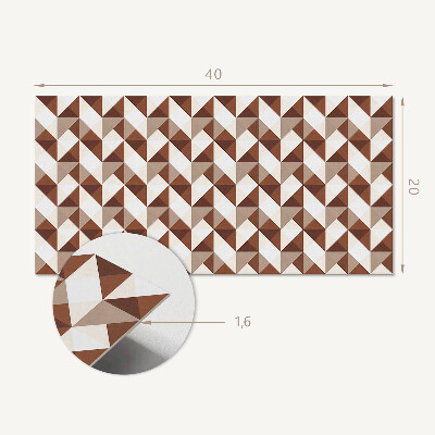 Panou de perete Model de triunghi geometric