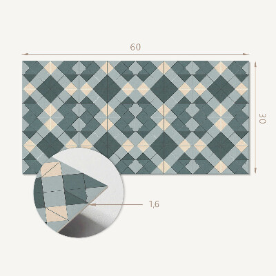 Panou decorativ pvc Model geometric cu diamante