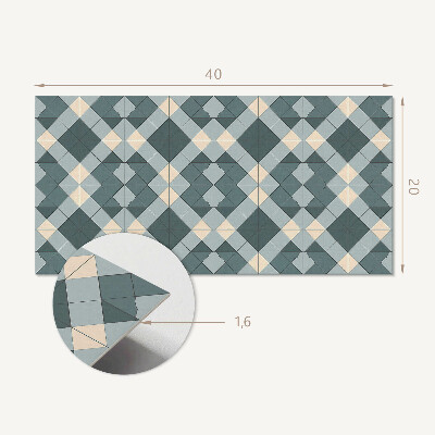 Panou decorativ pvc Model geometric cu diamante