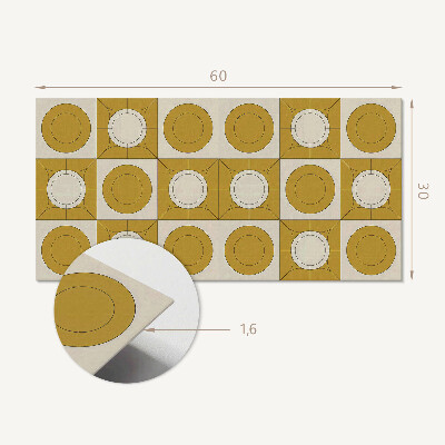 Panou perete Model geometric cu cercuri