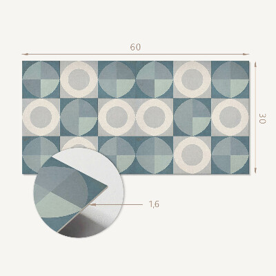 Panou decorativ pvc Geometria cercurilor și a formelor