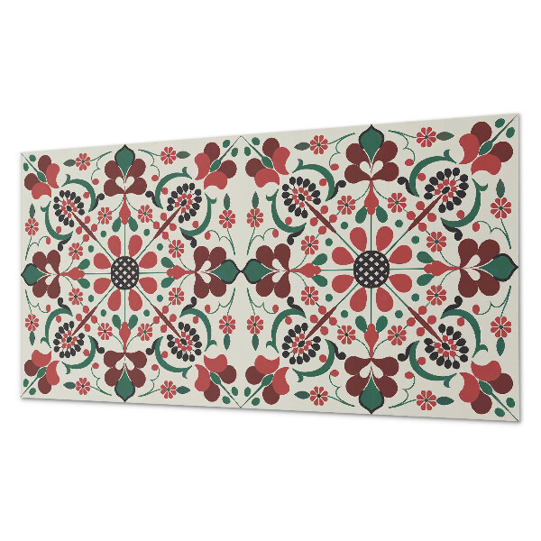 Panou decorativ pvc Model floral cu simetrie