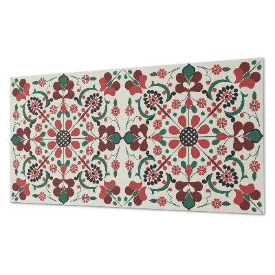 Panou decorativ pvc Model floral cu simetrie