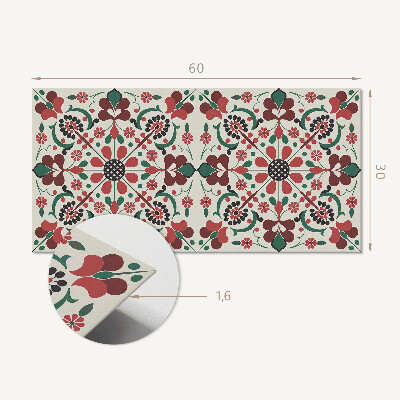 Panou decorativ pvc Model floral cu simetrie