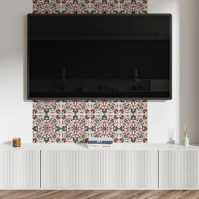 Panou decorativ pvc Model floral cu simetrie