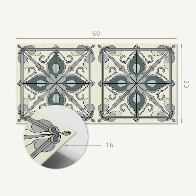 Panou de perete Model floral cu ornamente