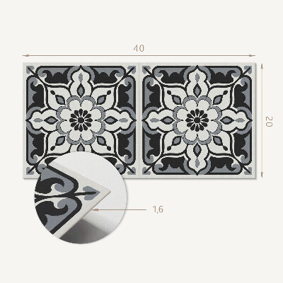 Panou decorativ pvc Model floral cu ornamente