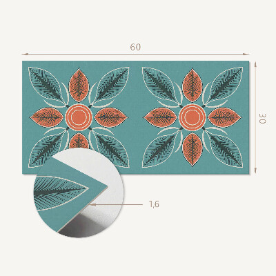 Panou decorativ pvc Model floral cu frunze