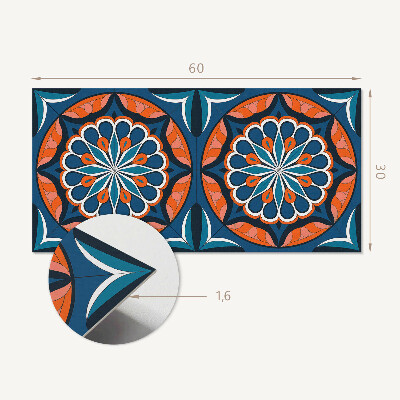 Panou de perete Model de mandala cu frunze