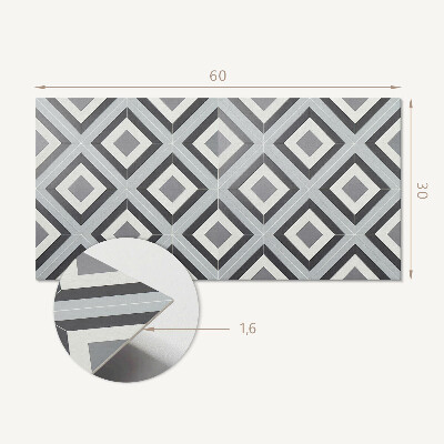 Panou de perete Model geometric cu romburi
