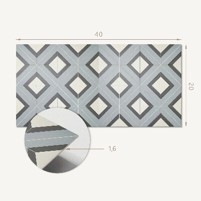 Panou perete Geometrie în pasteluri