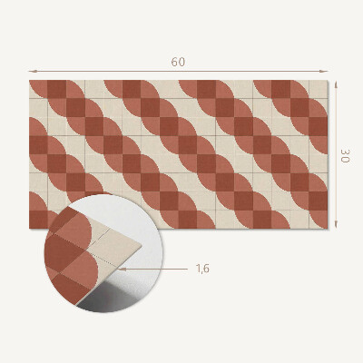 Panou decorativ pvc Model ondulat geometric