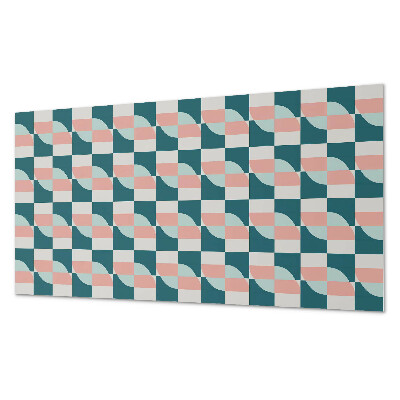 Panou perete Model geometric în carouri