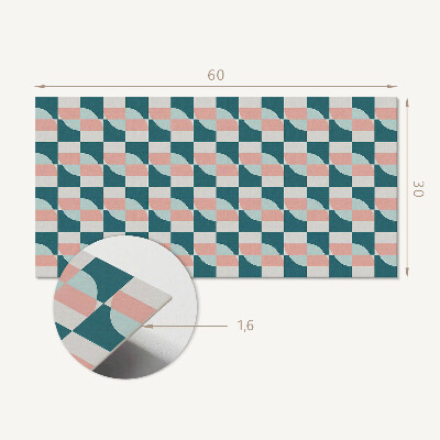 Panou perete Model geometric în carouri