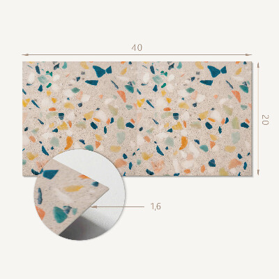 Panou decorativ pvc Model cu fragmente colorate